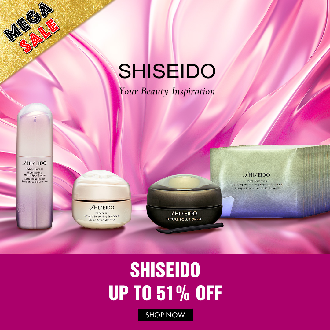 [Shiseido] Your Beauty Inspiration. Up to 51% Off