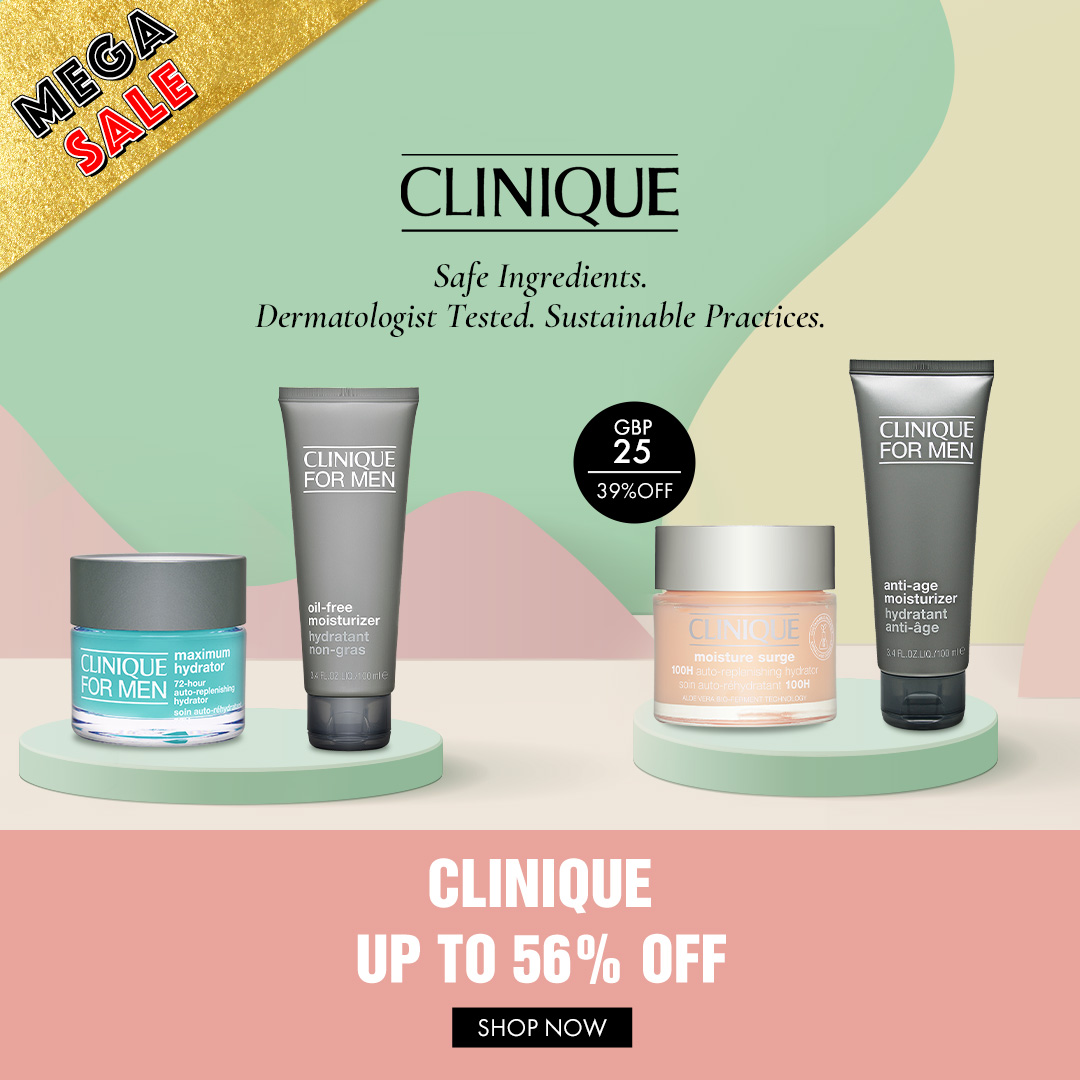 [Clinique] Safe Ingredients. Dermatologist Tested. Sustainable Practices. Up to 56% Off