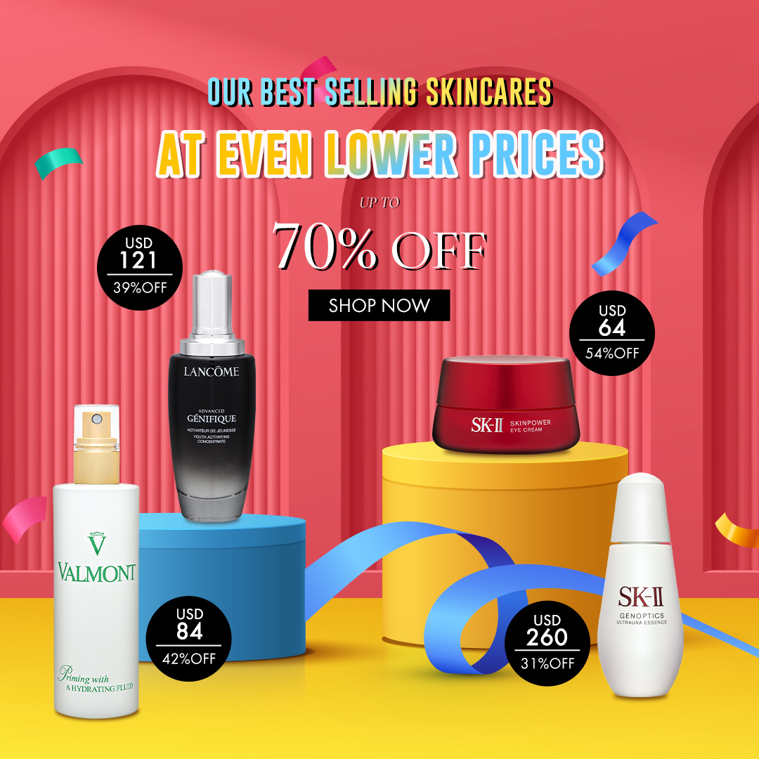 Our Best Selling Skincares At Even Lower Prices! Up To 70% Off.