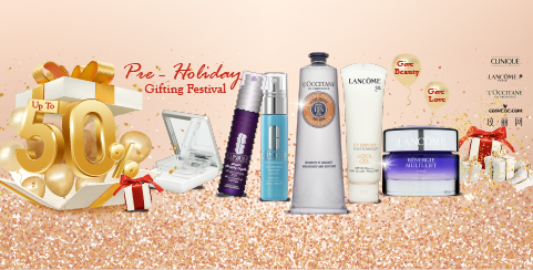 Give Beauty, Give Love LANCOME CLINIQUE L'OCCITANE